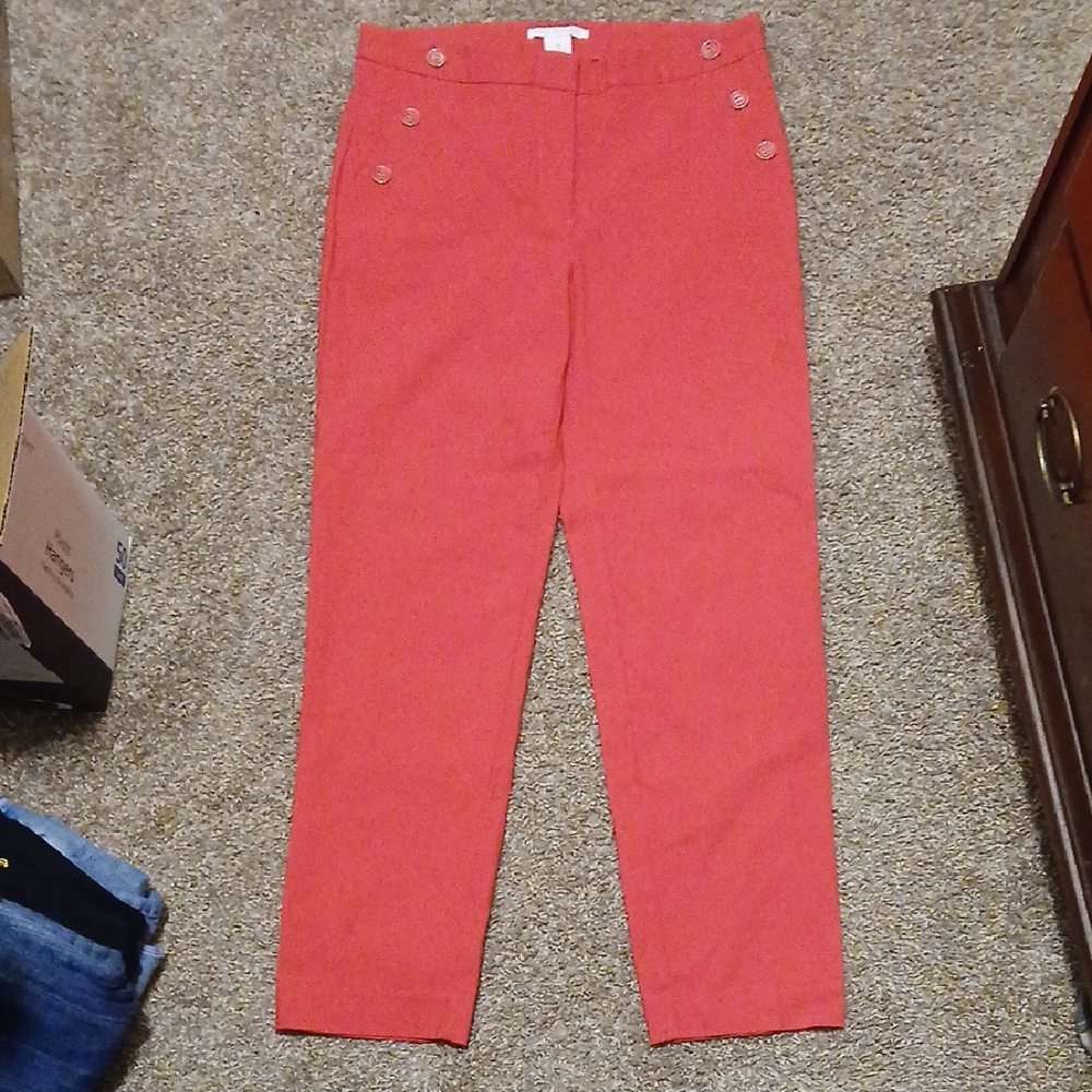 Linda Matthews Vibrant Red Trousers